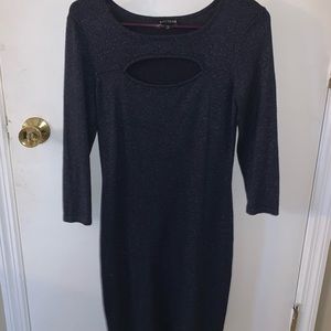EXPRESS NAVY SPARKLY DRESS